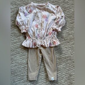 Burt’s Bees springtime tunic and legging set